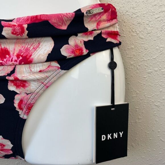 NWT DKNY Floral Swim Bottoms Size M - Picture 2 of 4
